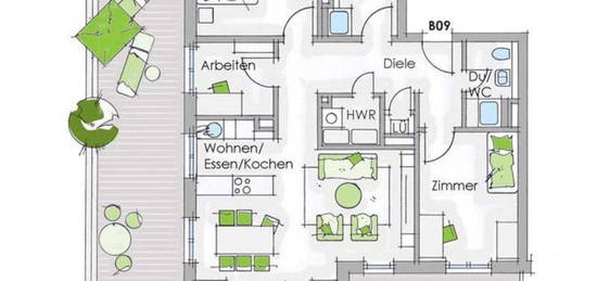 4 Raum Wohnung Nähe Alex