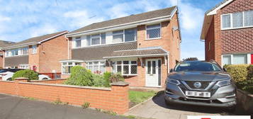 Semi-detached house for sale in Ashbourne Drive, Silverdale, Newcastle ST5