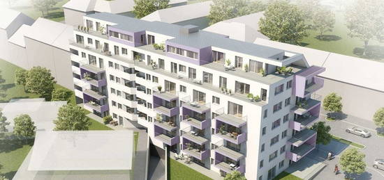 Ruhig gelegene 2-Zimmer-Neubauwohnung inkl Balkon Außenfläche, Komplettküche und Kellerabteil nahe Bahnhof Floridsdorf - mit Parkplatz 82 Euro zu miet