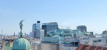 Atemberaubender Ausblick Nähe Stephansplatz - hochwertige Maisonettewohnung mit großen Terrassen