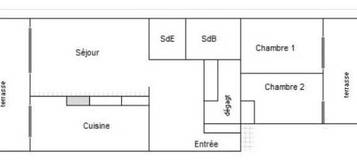 Appartement  à vendre, 3 pièces, 2 chambres, 89 m²