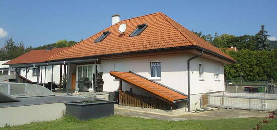 Tolles Einfamilienhaus mit großem Pool (ca. 32m²), ausbaubarem Dachgeschoß und Doppelgarage wartet auf Sie