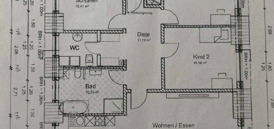 Freundliche 4-Zimmer-DG-Wohnung mit eigenem Zugang und Balkon in Mülheim an der Ruhr