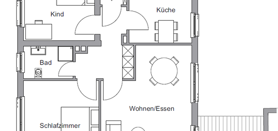 Schöne 3-Zimmer-Wohnung mit Balkon in Bünde