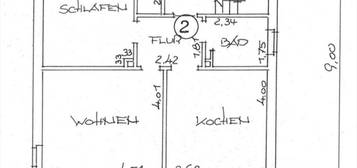 Gütersloh, Wohnung 2 ZKB, 1.Etage, 55 m²