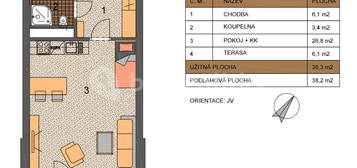 Pronájem bytu 1+kk 38 m², Kadečkové, Hlavní město Praha