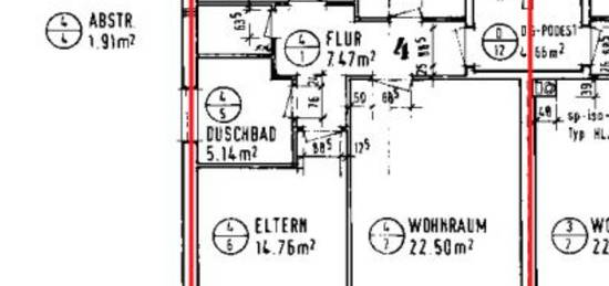 Weyhe-Leeste, zentr. Lage, 3 ZKB, Einbauküche, Balkon, Stellplatz