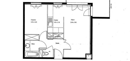 2 pièces 43 m² - Mairie de Saint-Ouen