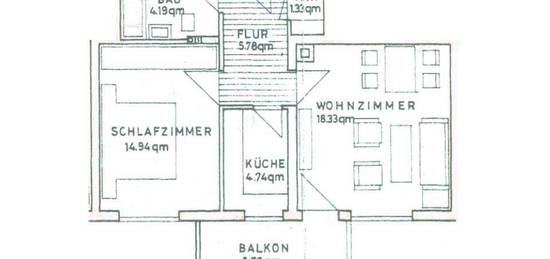 Rennovierte 2-Zimmer-Wohnung mit Balkon in München Bogenhausen