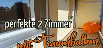 Einziehen und Wohlfühlen - schöne 2 Zimmer mit genialen Balkon ins Grüne!