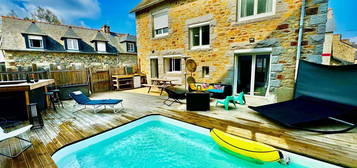 Maison bretonne en baie de Saint-Brieuc avec piscine