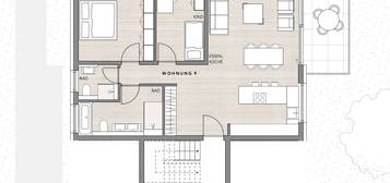 3,5 Zimmer-Wohnung im OG mit Südbalkon