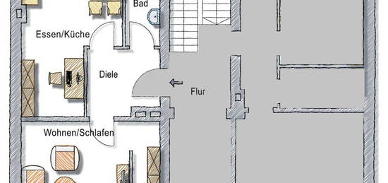 Schöne 50qm Altbauwohnung in Bochum Langendreer