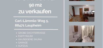 3-Zimmerwohnung 90m2 in Laupheim zu verkaufen