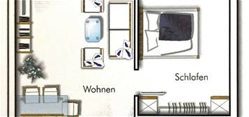 Stilvolle 2-Zimmer-Wohnung mit großem Balkon und Einbauküche in München (Kreis)