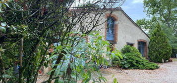 A louer maison meublée agréable à vivre dans un parc privé de 5 ha banlieue toulousaine