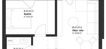 (BD2_01.01) 2-izbový apartmán v projekte KRÁSNE V KRÁSNE