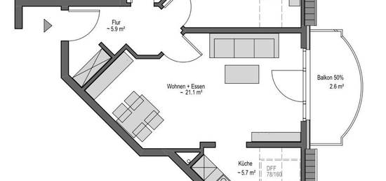 2-Zimmer DG Wohnung in Hermannsburg