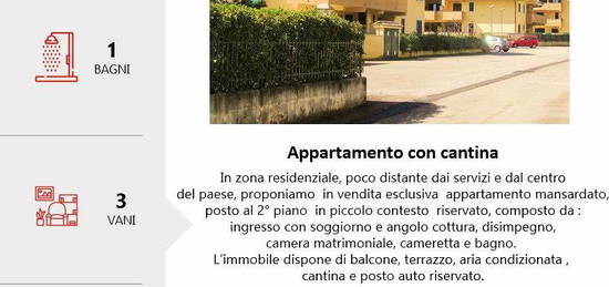 Trilocale in piccolo condominio riservato