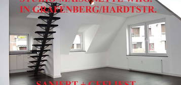 EXKLUSIVE + AUßERGEWÖHNLICHE STUDIO-MAISONETTE WHG. IN GRAFENBERG/HARDTSTR. MODERN INKL. EINBAUKÜCHE