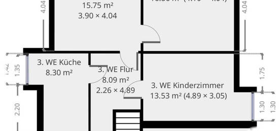 Schöne 3 Zimmer DG Wohnung, Himmelpforten, ab sofort zu vermieten