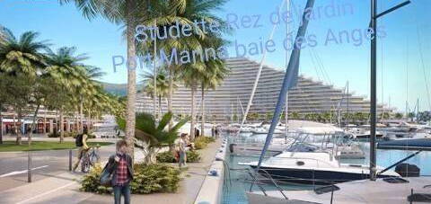 Studio Rez de Jardin Ensoleillé Marina baie des Anges