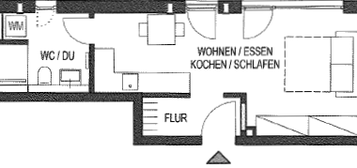 Gemütliche 1-Zimmer-Wohnung in Holzkirchen – 35 m² – Ideal für Singles oder Pendler