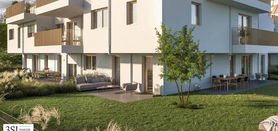 Neubau 3-Zimmer Wohnung mit riesigem Garten sowie Terrasse bei Stammersdorf