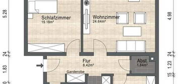 Vermietete 3-Zimmer ETW, mit 4,3% Rendite, in energetisch saniertem Gebäude