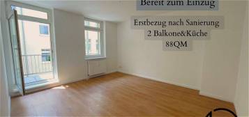 Erstbezug nach Sanierung in Sudenburg 3 Raumwohnung mit Küche und 2 Balkone