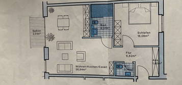 Schöne und neuwertige 2-Zimmer-Wohnung mit gehobener Innenausstattung mit Balkon in Hückelhoven