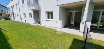 unbefristete 3-Zimmer-Neubau-Mietwohnung mit Garten & Kaufoption