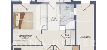 Gemütliche 2-Raum-Wohnung im Erdgeschoss