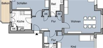 Tolle 3-Zimmer-Wohnung mit Balkon, Einbauküche und Gäste WC