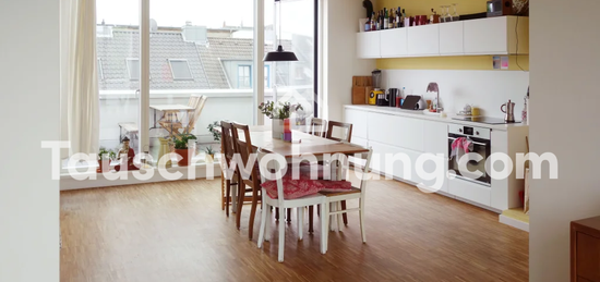 Tauschwohnung: ruhige und helle Penthouse / Maisonette Wohnung