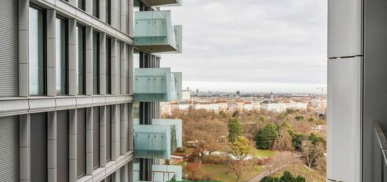 New York Feeling nahe Stadtzentrum - 12. Stock mit Blick auf Wien - Moderner Wohnturm inkl. Deckenkühlung. - WOHNTRAUM