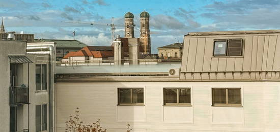 Dachgeschosswohnung im Herzen Münchens mit Panoramablick!