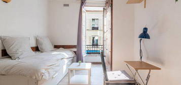 (Disponible 1-24 mois) Studio lumineux à Paris 19