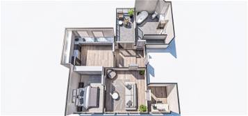 Traumhafte, neue 3-Raumwohnung mit Schlossblick und Balkon