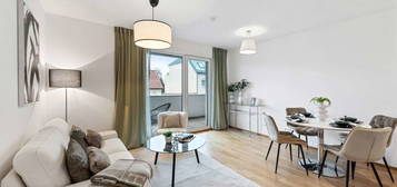 ERSTBEZUG: Traumhafte 2-Zimmer-Wohnung mit Balkon (ideal für Anleger)