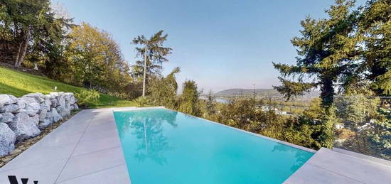 EINZIGARTIGE VILLA MIT INFINITY-POOL & BLICK ÜBER DIE DONAU