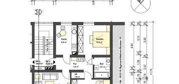 3 Zimmer Wohnung mit Balkon, 2 Abstellkammern und Kelleranteil