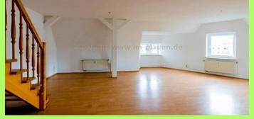 3 Zimmer DG-Maisonette Wohnung in Plauen mit EBK - Laminat - Bad mit Badewanne - Seehausgebiet