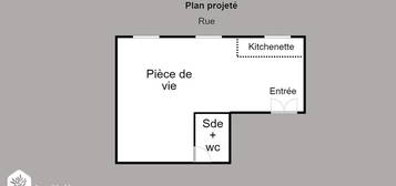 Batignolles - Studette - 16 m² et un cagibi