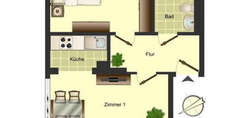 Demnächst frei! 2-Zimmer-Wohnung in Bonn Duisdorf