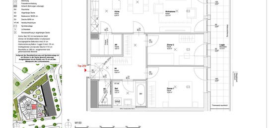 3-Zimmer-Wohnung mit Loggia, Top 209