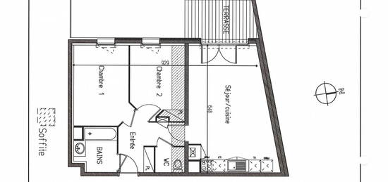 Location appartement 3 pièces 61 m²