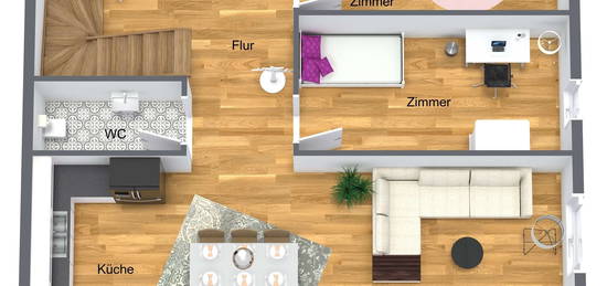 Stilvolle, neuwertige 4,5-Zimmer-Maisonette-Wohnung mit gehobener Innenausstattung in Gottenheim