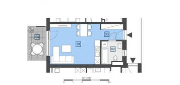 ** SCHÖN GESCHNITTEN ** - 1-Zimmerwohnung mit West-Balkon in 8054 Straßgang!