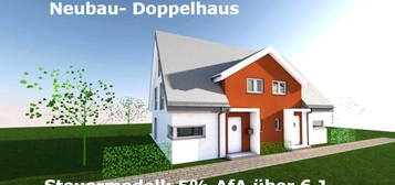 In Minden: Doppelhaus als Kapitalanlage. 5% AfA über 6 Jahre, 3% folgend bei Invest in ein Neubau- Projekt.